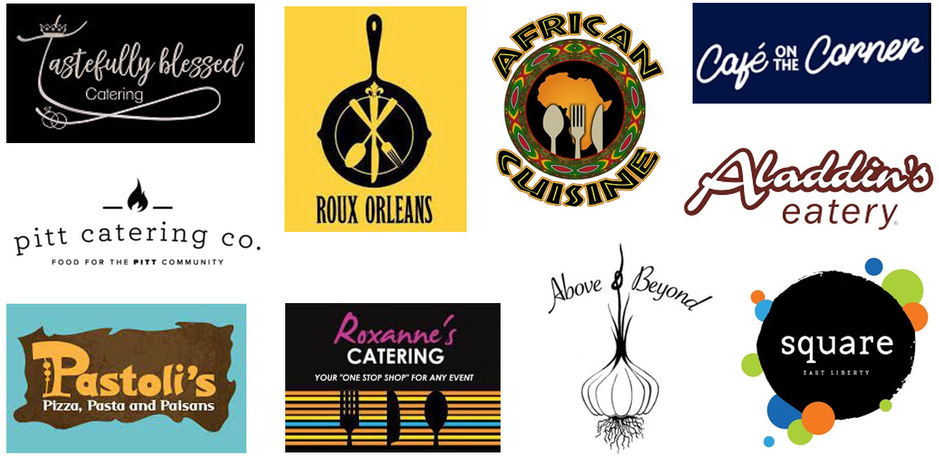 logos of ten participating restaurants available in the ATG punch-out